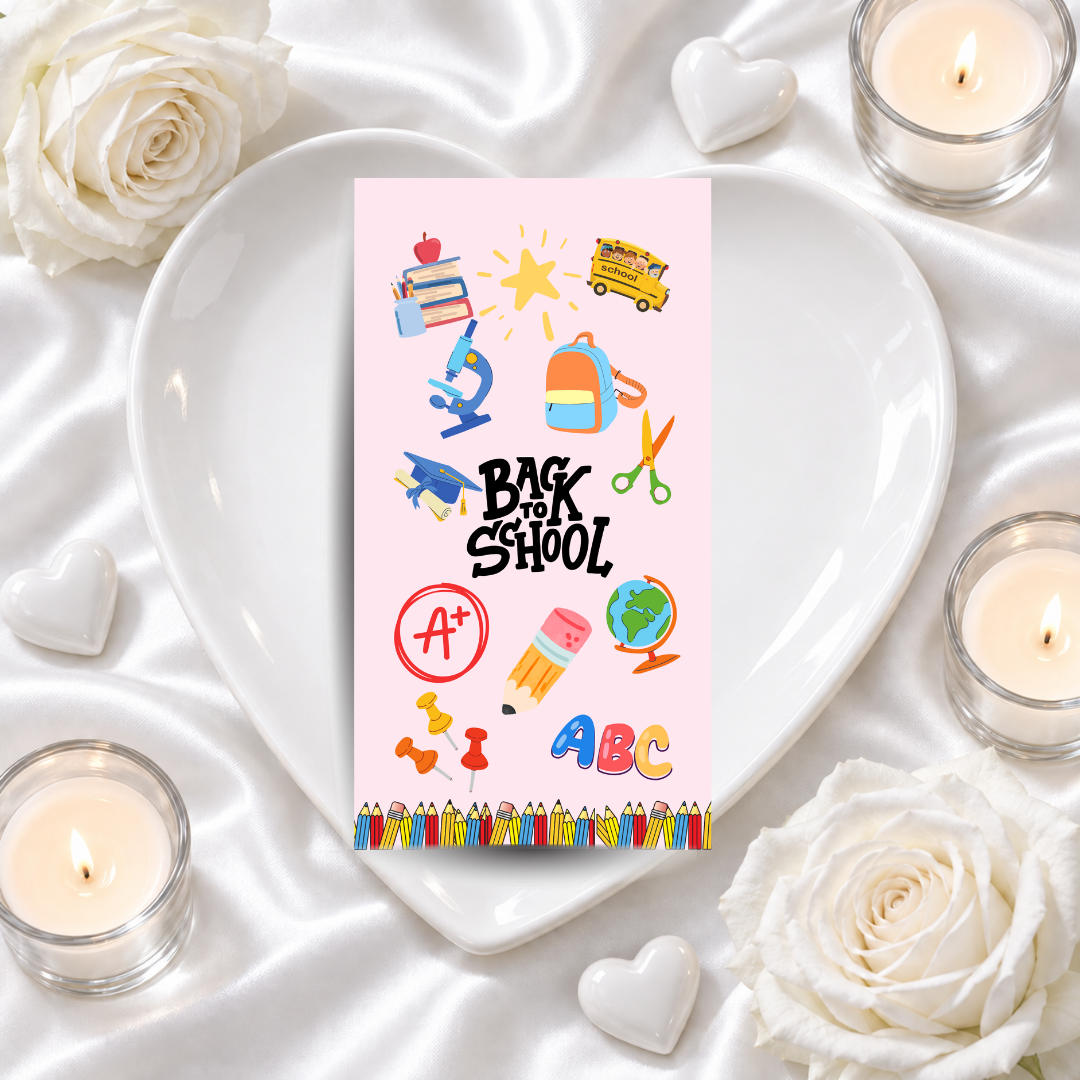 BACK TO SCHOOL A6 savings challenge