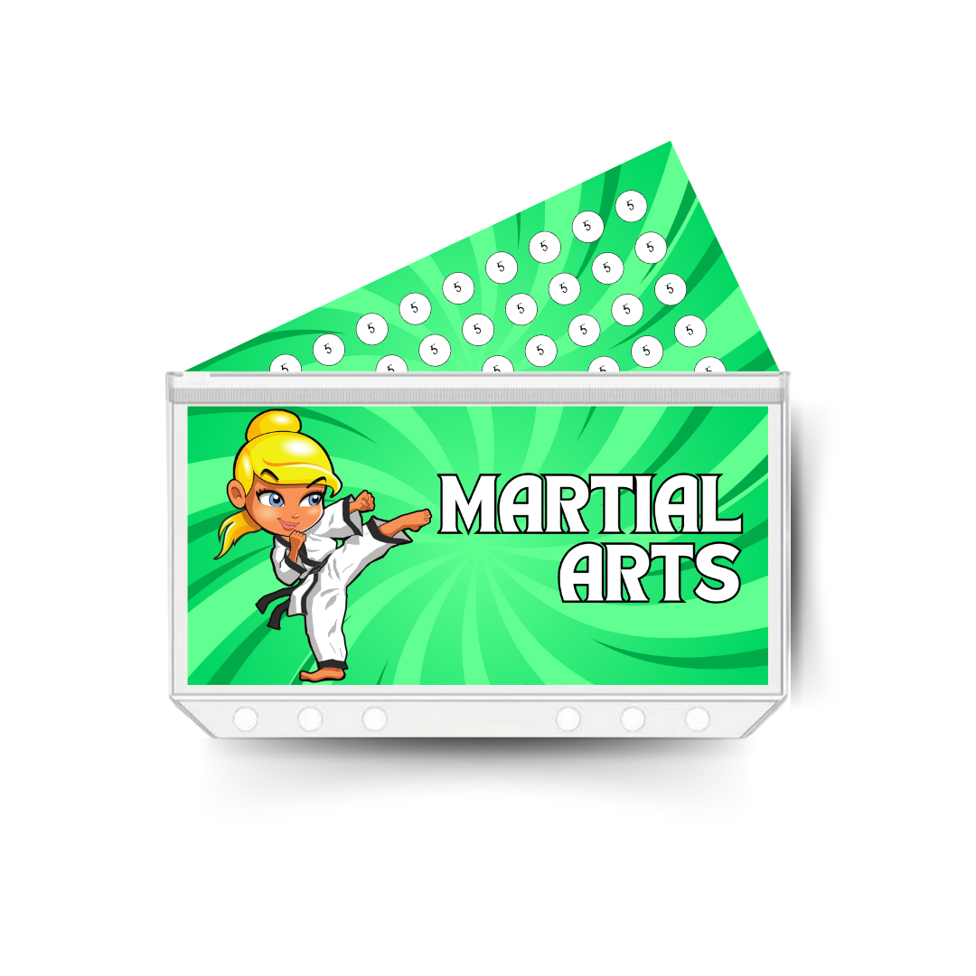 MARTIAL ARTS insert, tracker & twin pocket wallet A6