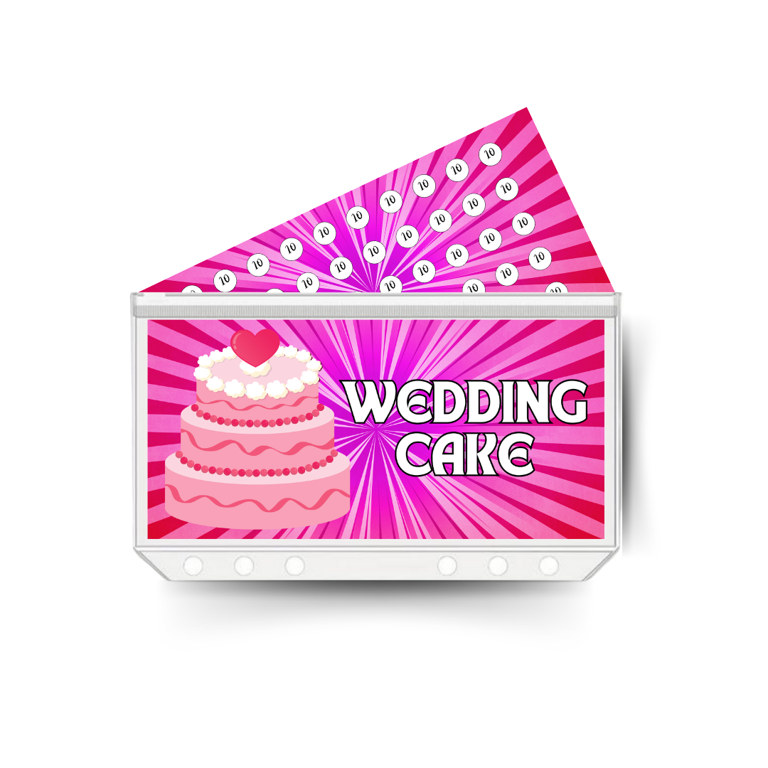 WEDDING CAKE insert, tracker & twin pocket wallet A6