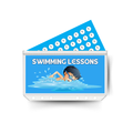 SWIMMING LESSONS insert, tracker & twin pocket wallet A6