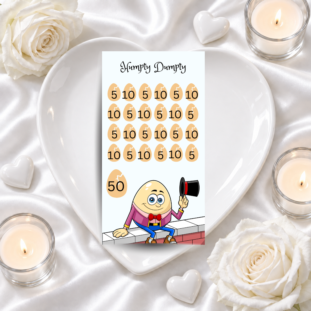 NURSERY RHYME A6 savings challenge