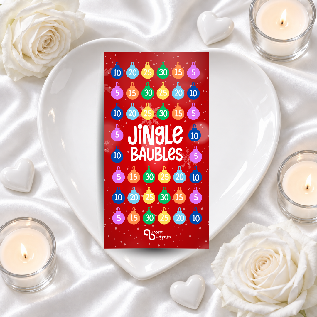CHRISTMAS JINGLE BAUBLES A6 savings challenge