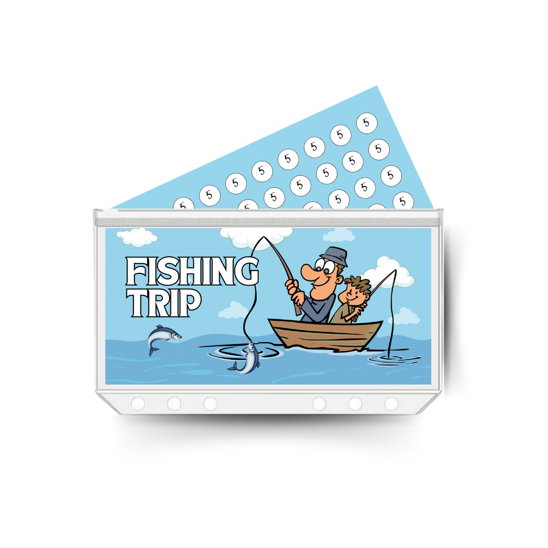 FISHING TRIP insert, tracker & twin pocket wallet A6