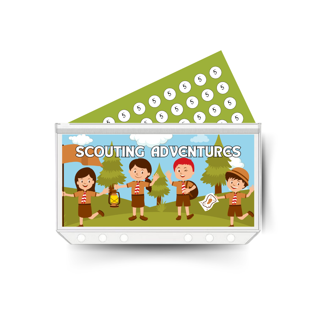 SCOUTING ADVENTURES insert, tracker & twin pocket wallet A6