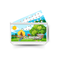 GLAMPING insert, tracker & twin pocket wallet A6