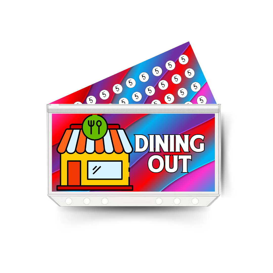 DINING OUT insert, tracker & twin pocket wallet A6
