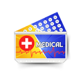 MEDICAL insert, tracker & twin pocket wallet A6