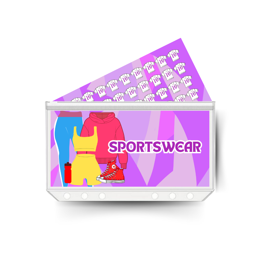 SPORTSWEAR insert, tracker & twin pocket wallet A6