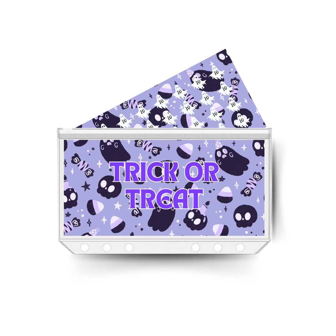 HALLOWEEN insert, tracker & twin pocket wallet A6