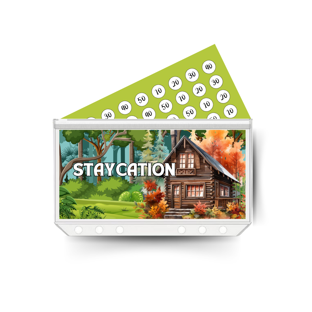 STAYCATION insert, tracker & twin pocket wallet A6