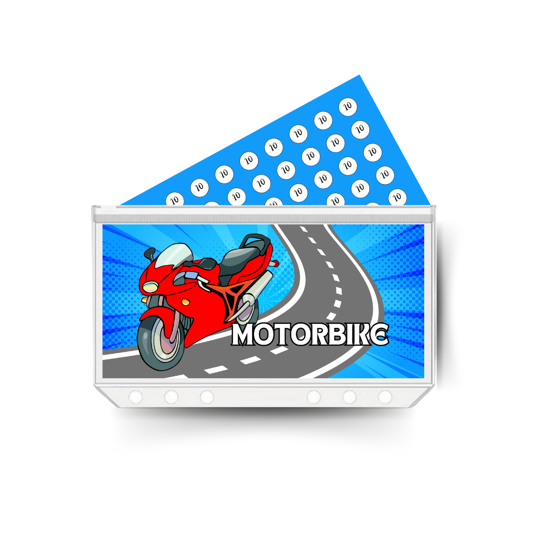 MOTORBIKE insert, tracker & twin pocket wallet A6