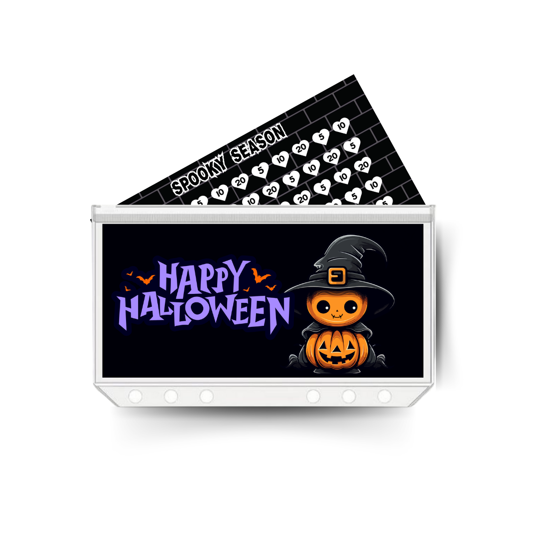HALLOWEEN insert, tracker & twin pocket wallet A6