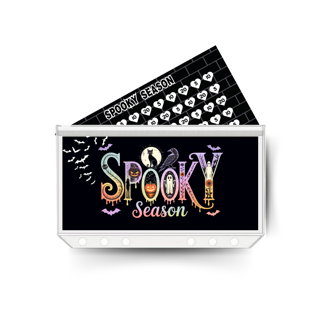 HALLOWEEN insert, tracker & twin pocket wallet A6