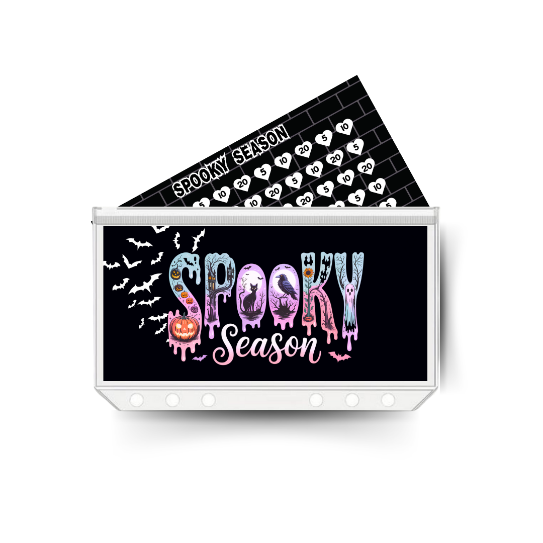 HALLOWEEN insert, tracker & twin pocket wallet A6