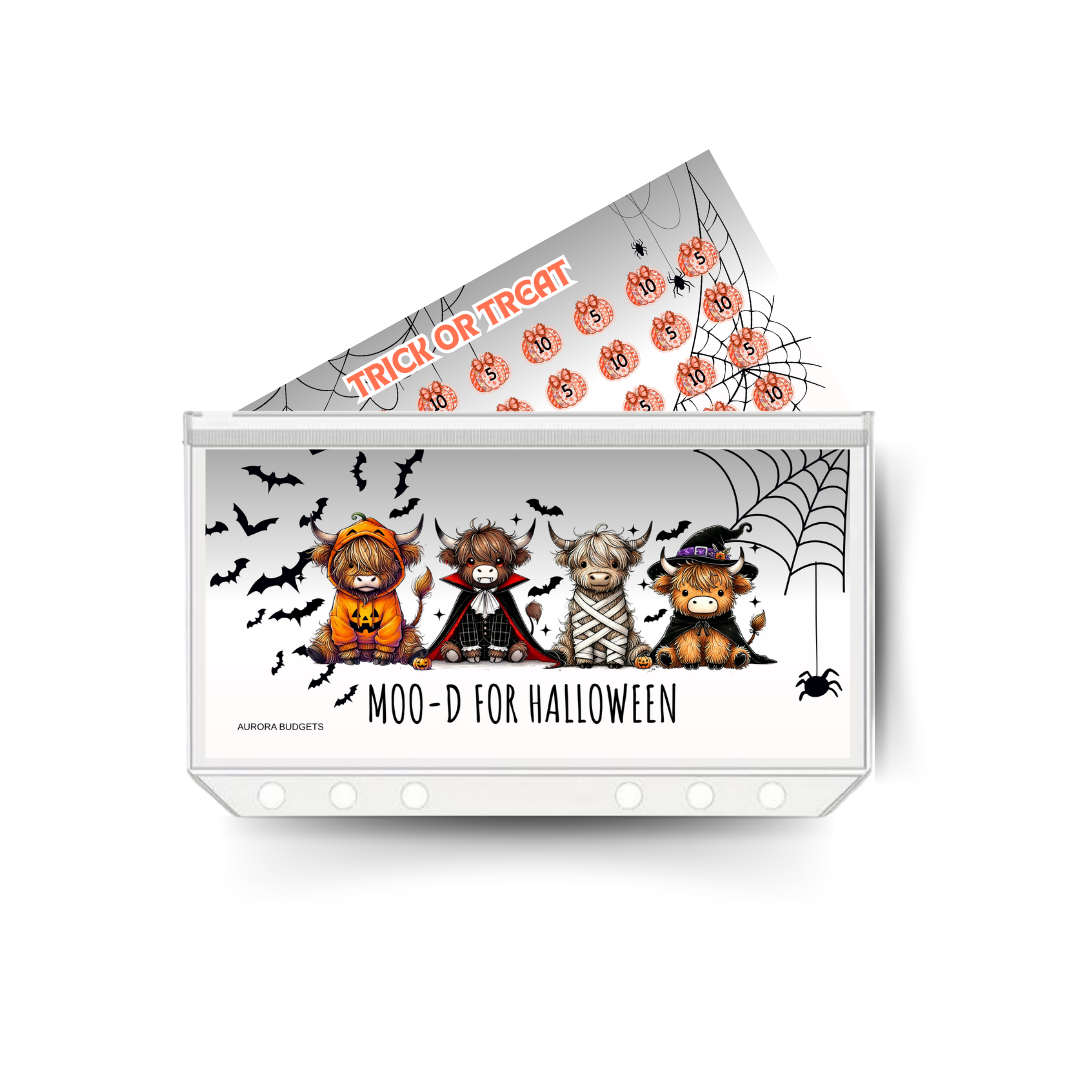 HALLOWEEN insert, tracker & twin pocket wallet A6