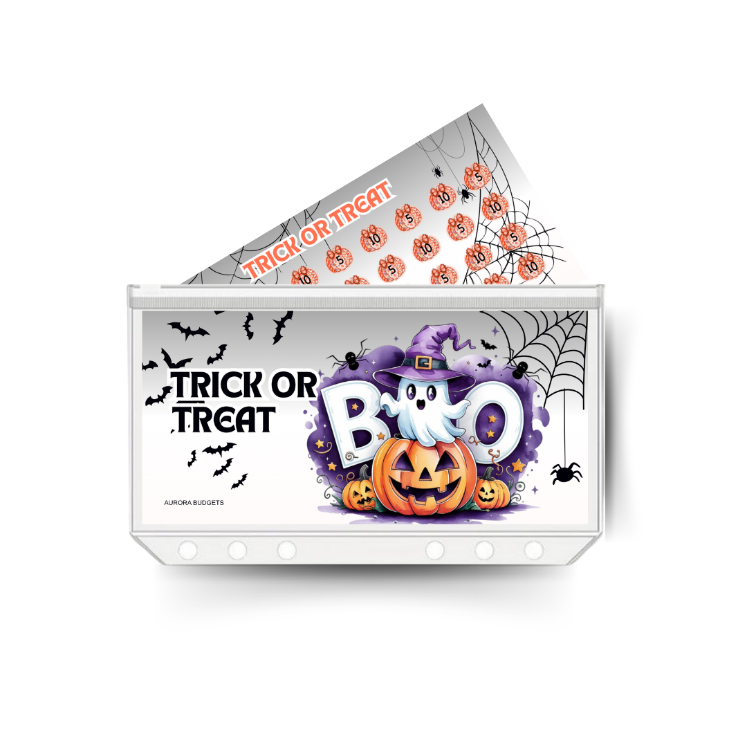 HALLOWEEN insert, tracker & twin pocket wallet A6