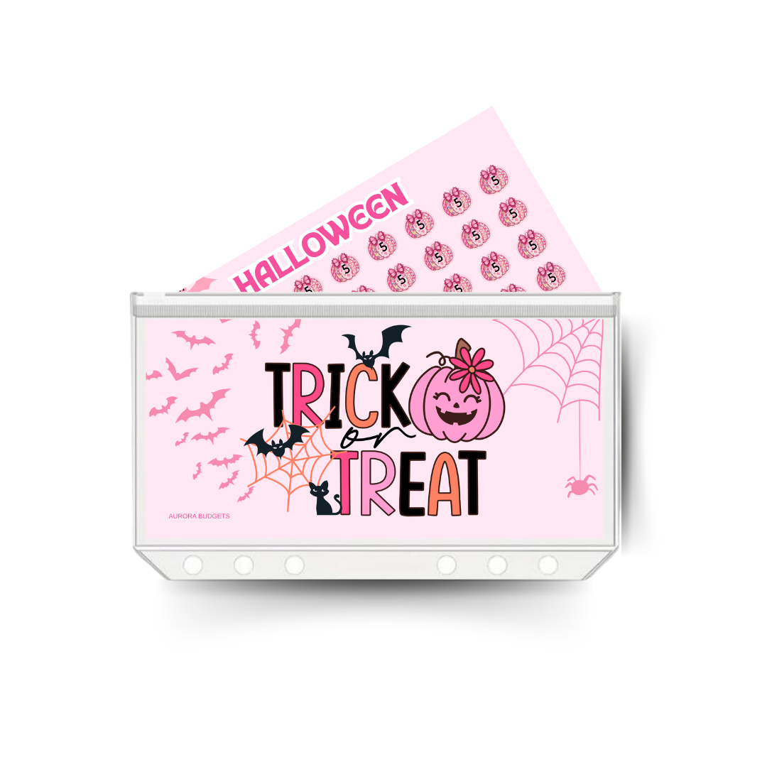 HALLOWEEN insert, tracker & twin pocket wallet A6