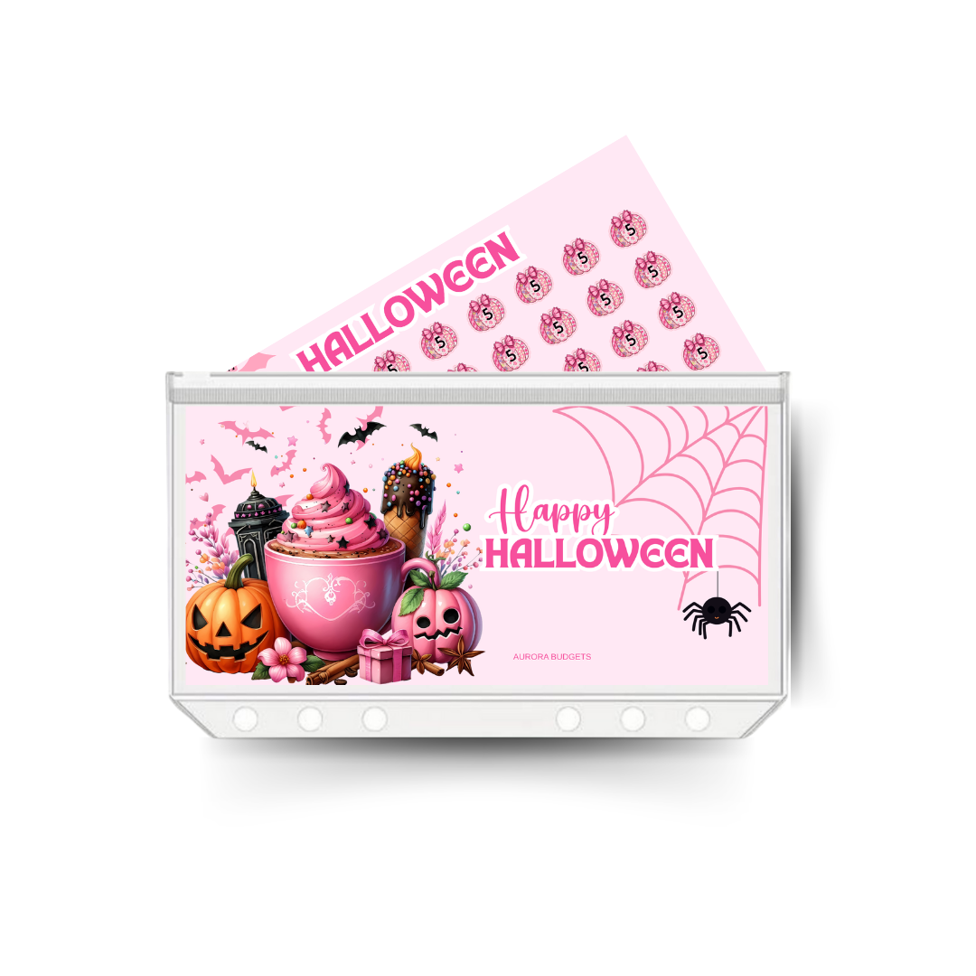 HALLOWEEN insert, tracker & twin pocket wallet A6