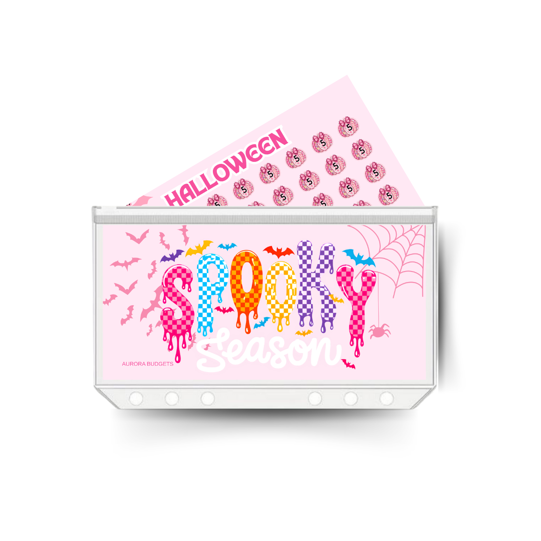 HALLOWEEN insert, tracker & twin pocket wallet A6