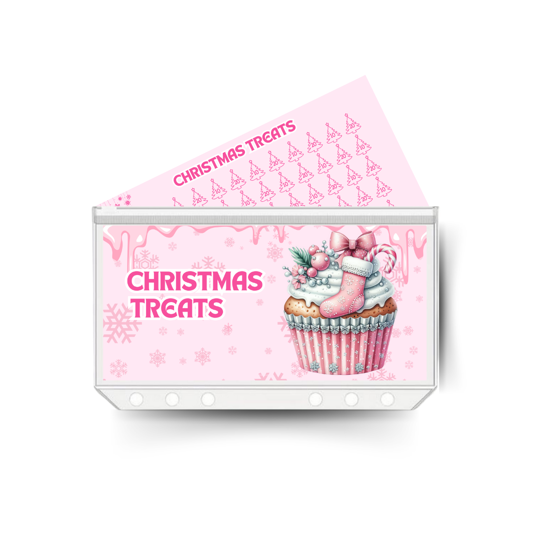 CHRISTMAS TREATS insert, tracker & twin pocket wallet A6
