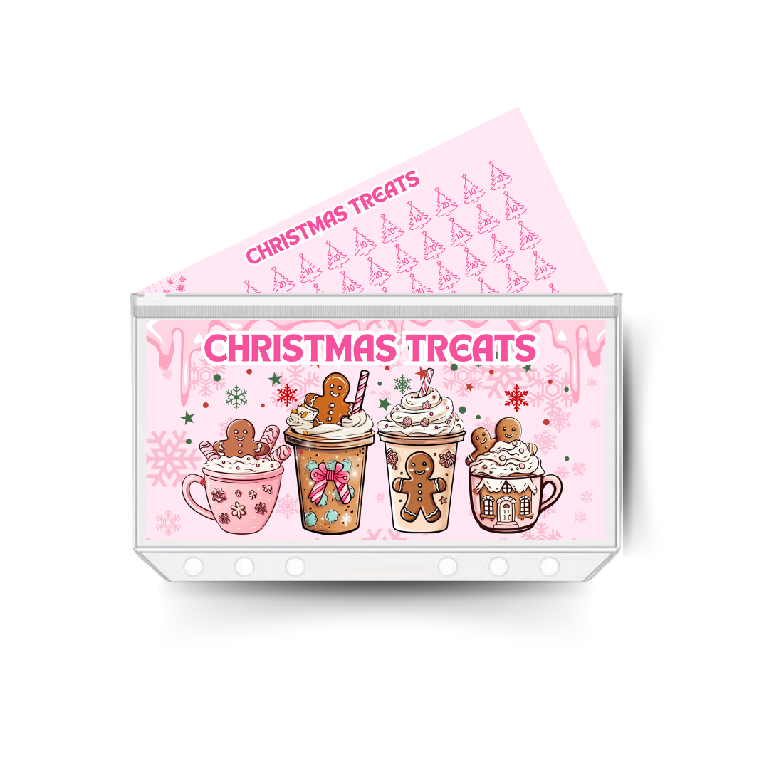 CHRISTMAS TREATS insert, tracker & twin pocket wallet A6