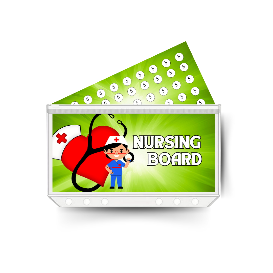 NURSING BOARD  savings insert, tracker & twin pocket wallet A6