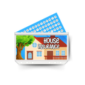 HOUSE INSURANCE insert, tracker & twin pocket wallet A6