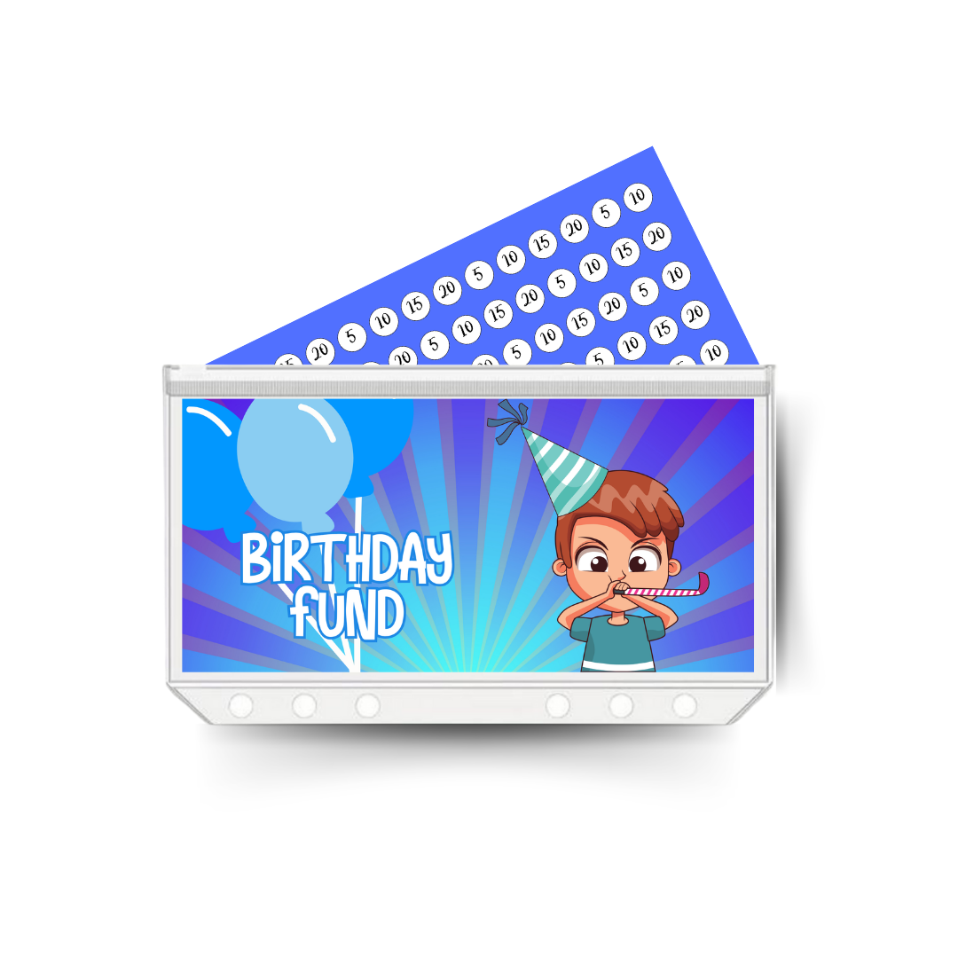 BIRTHDAY insert, tracker & twin pocket wallet A6