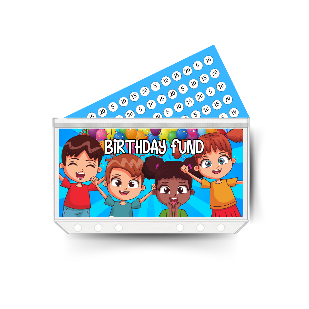 BIRTHDAY insert, tracker & twin pocket wallet A6