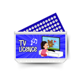 TV LICENCE insert, tracker & twin pocket wallet A6