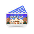 COUNCIL TAX insert, tracker & twin pocket wallet A6