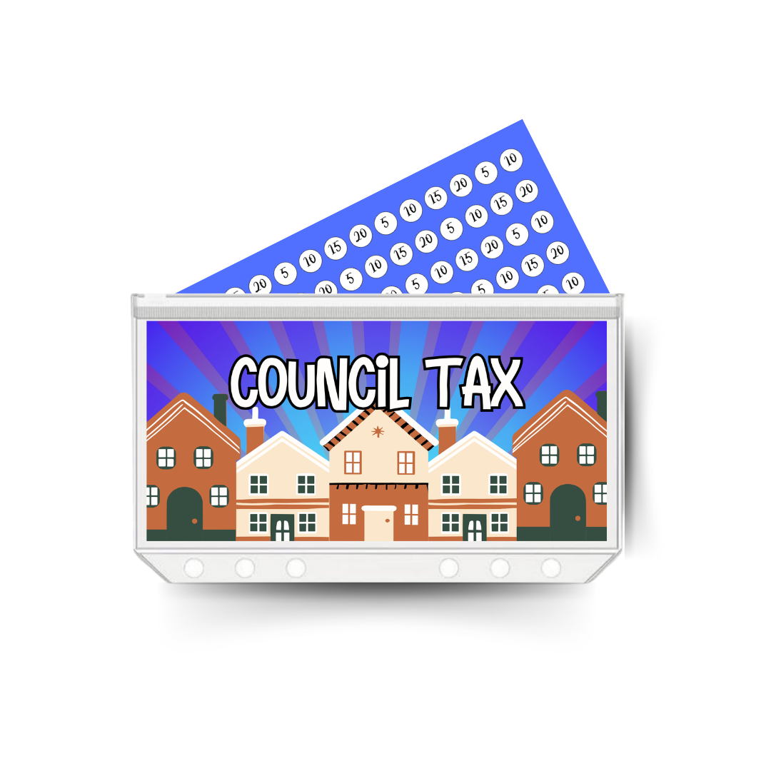 COUNCIL TAX insert, tracker & twin pocket wallet A6