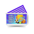 SPORTS insert, tracker & twin pocket wallet A6