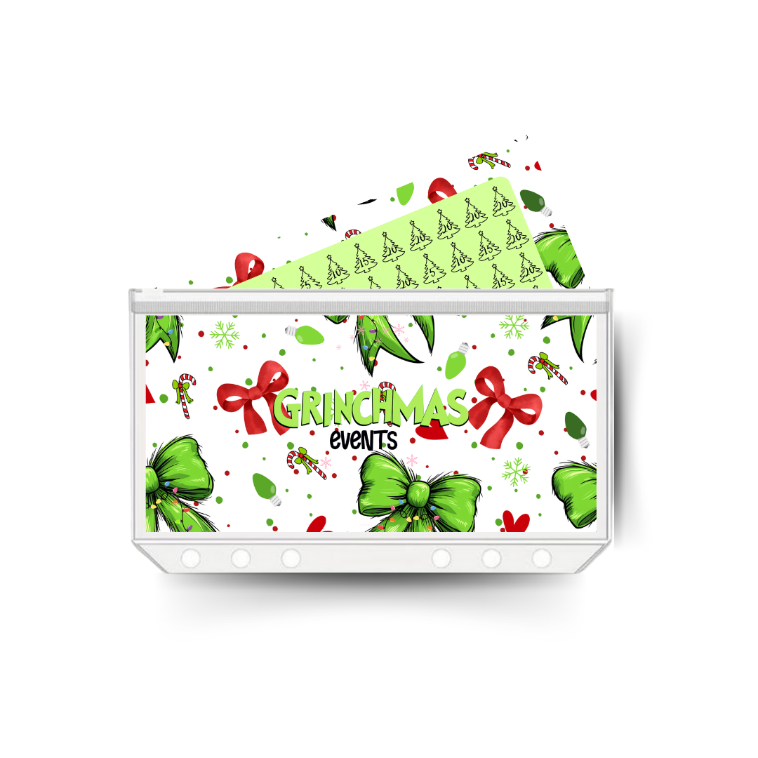 CHRISTMAS EVENTS insert,  savings challenge & luxe PP cash envelope