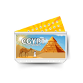 EGYPT savings insert, tracker & twin pocket wallet A6