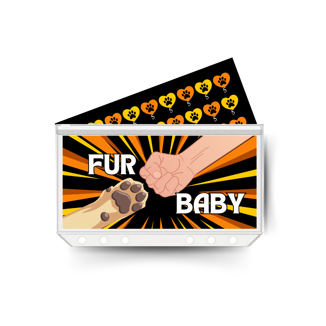 FUR BABY savings insert, tracker & twin pocket wallet A6