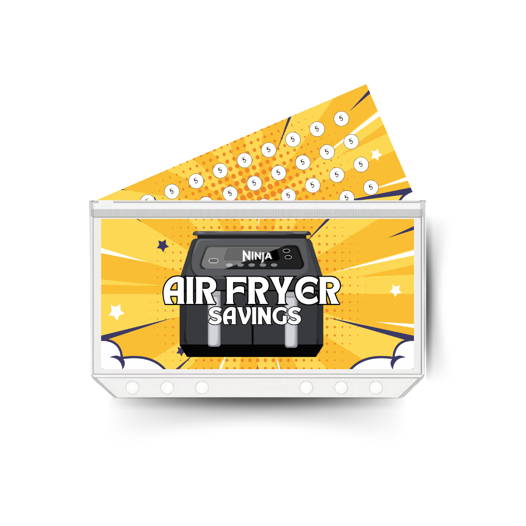 AIR FRYER savings insert, tracker & twin pocket wallet A6