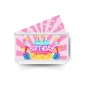 BIRTHDAY savings insert, tracker & twin pocket wallet A6