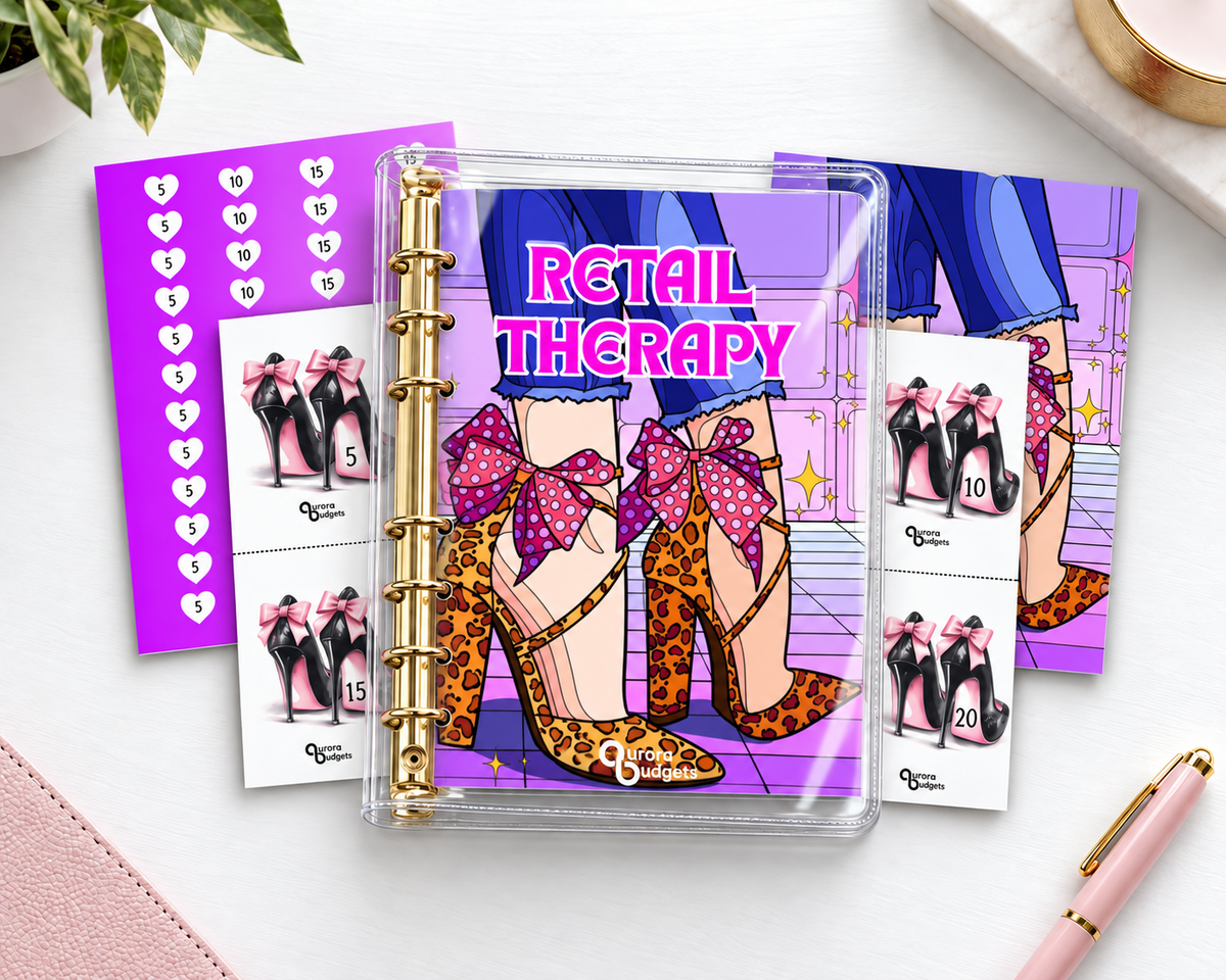 RETAIL THERAPY budget binder bundle A5