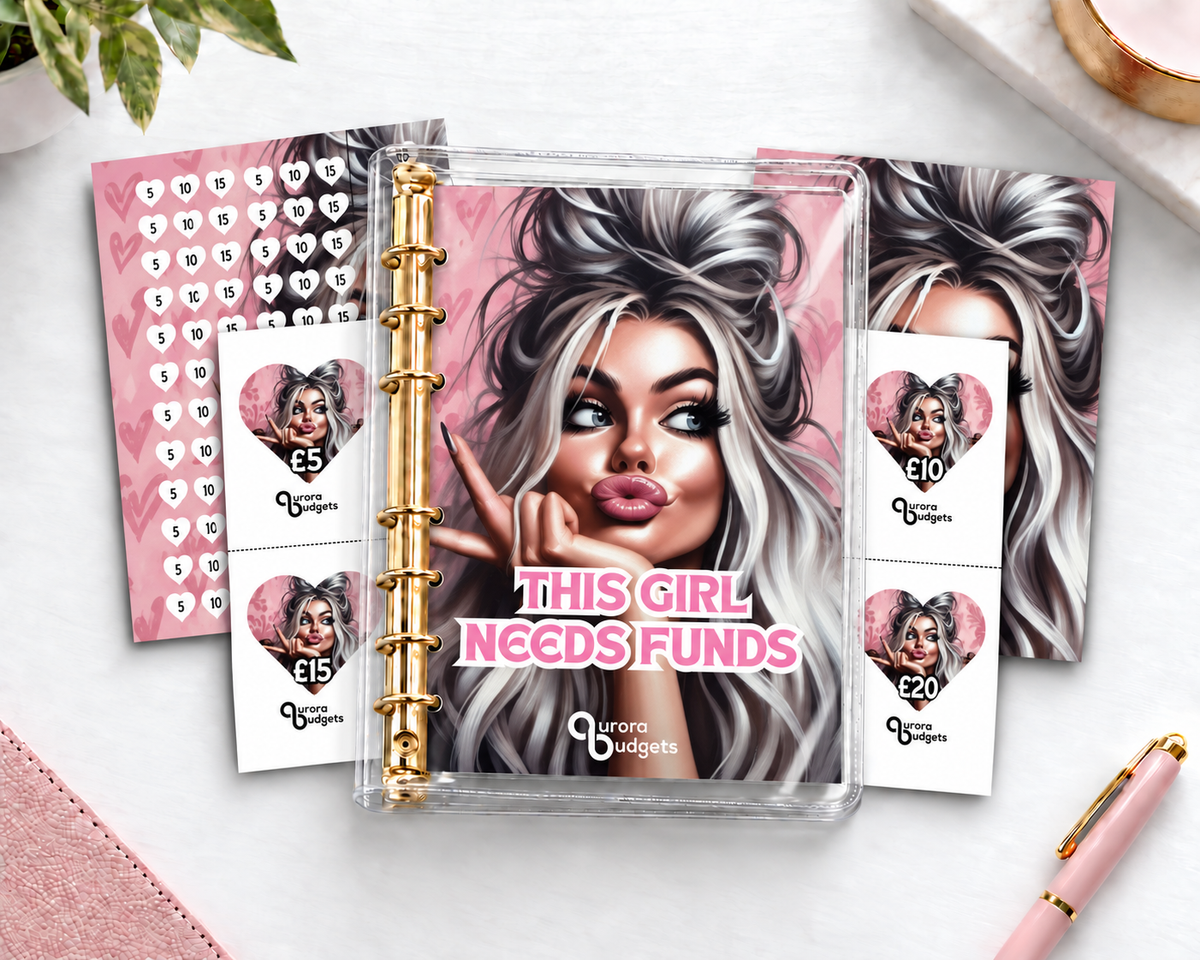 THIS GIRL NEEDS FUNDS savings budget binder bundle A5