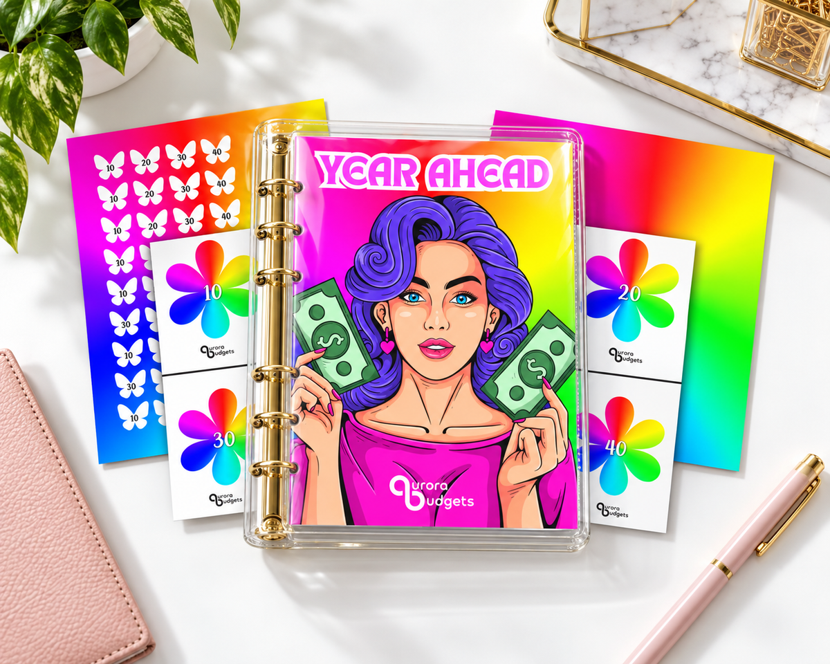 YEAR AHEAD savings budget binder bundle A5