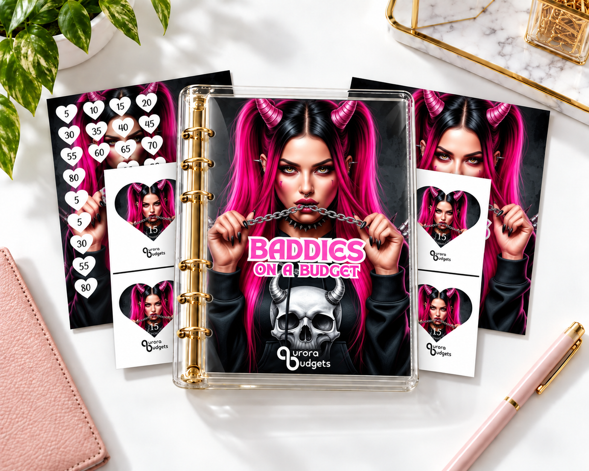 BADDIES ON A BUDGET savings budget binder bundle A5