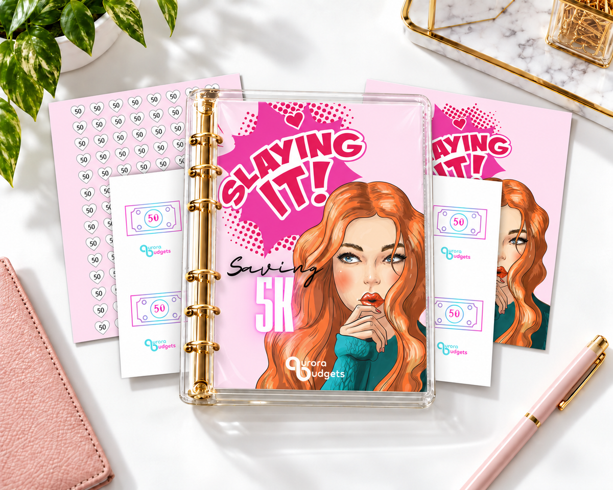 SLAYING IT savings budget binder bundle A5