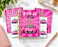 RICH AS F*CK savings budget binder bundle A5