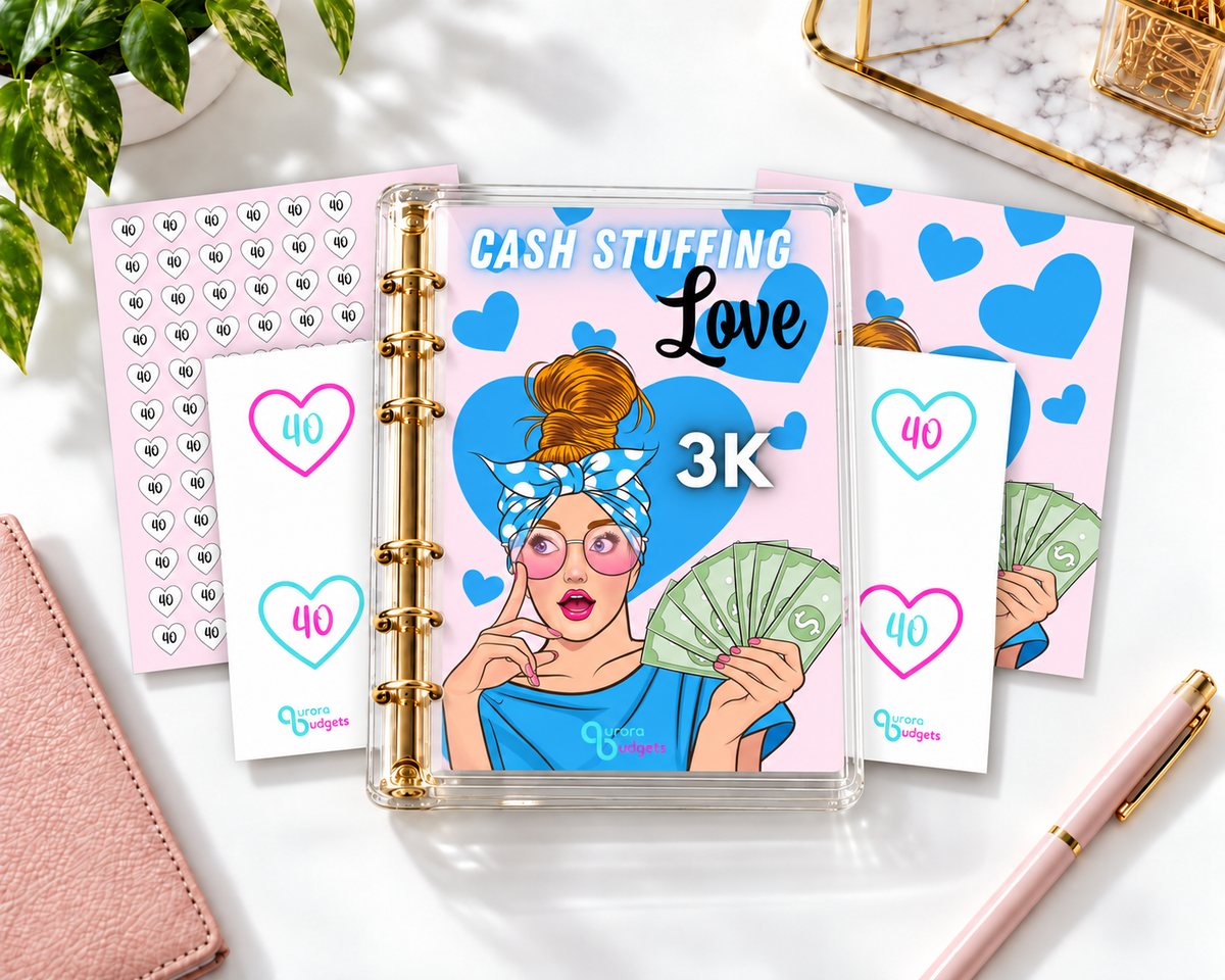 3K savings budget binder bundle A5
