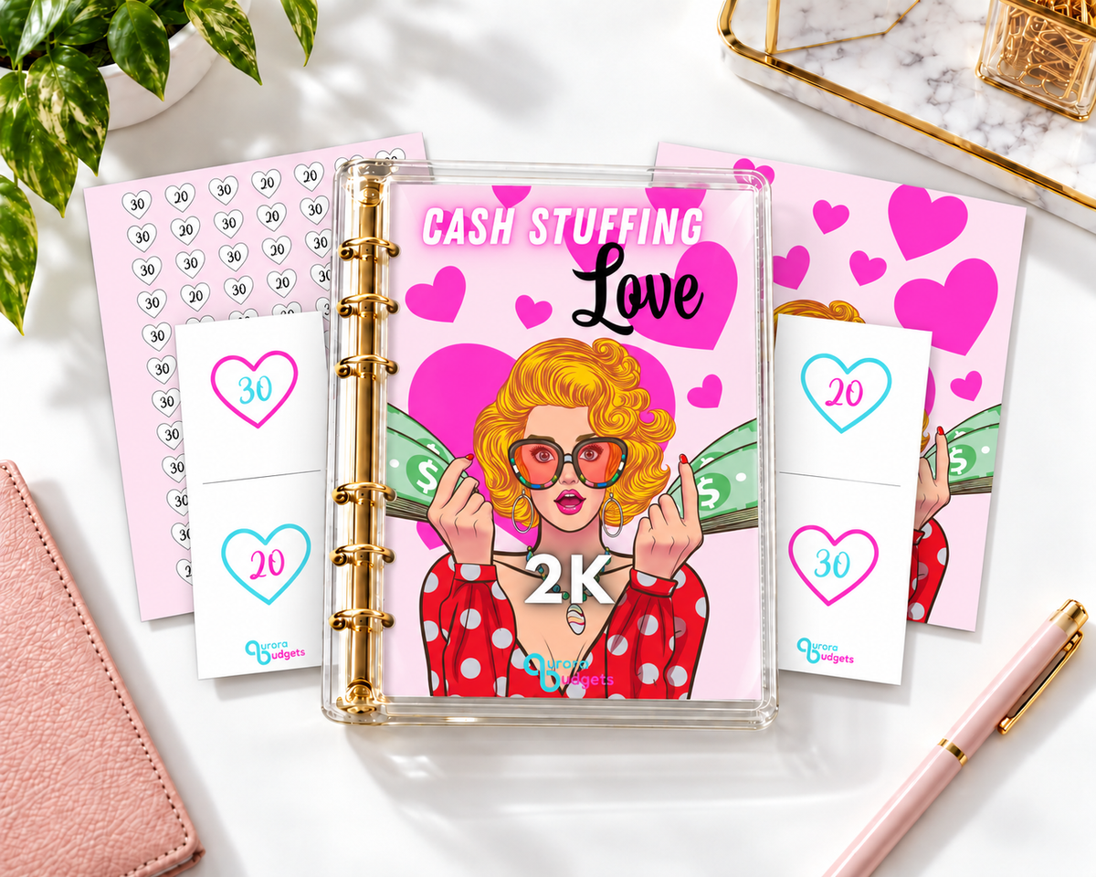 2K savings budget binder bundle A5