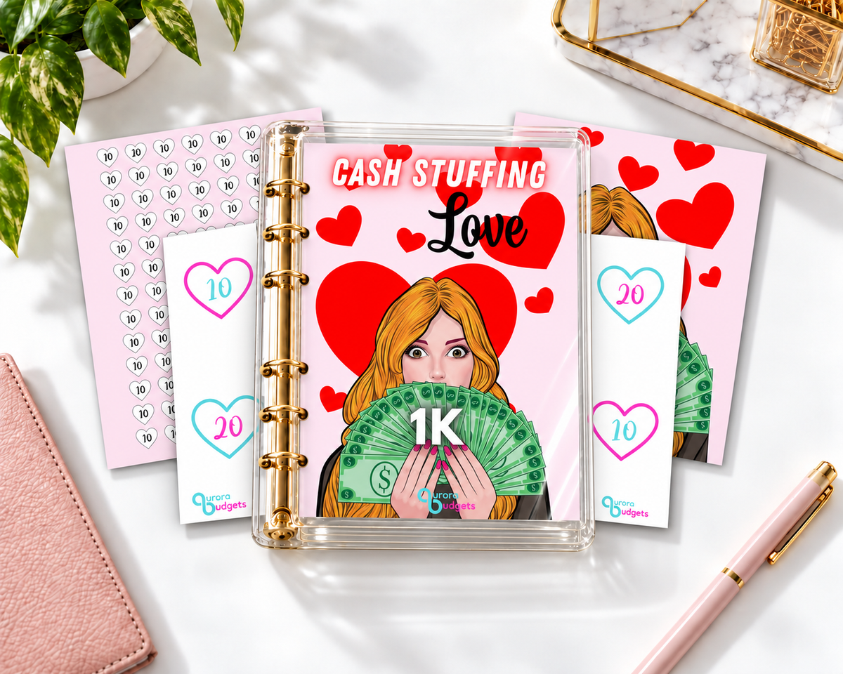 1K savings budget binder bundle A5