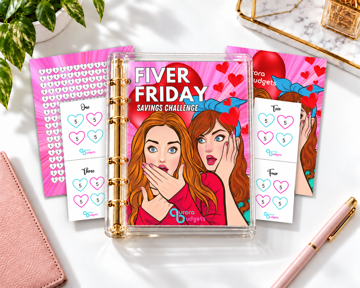 FIVER FRIDAY savings budget binder bundle A5